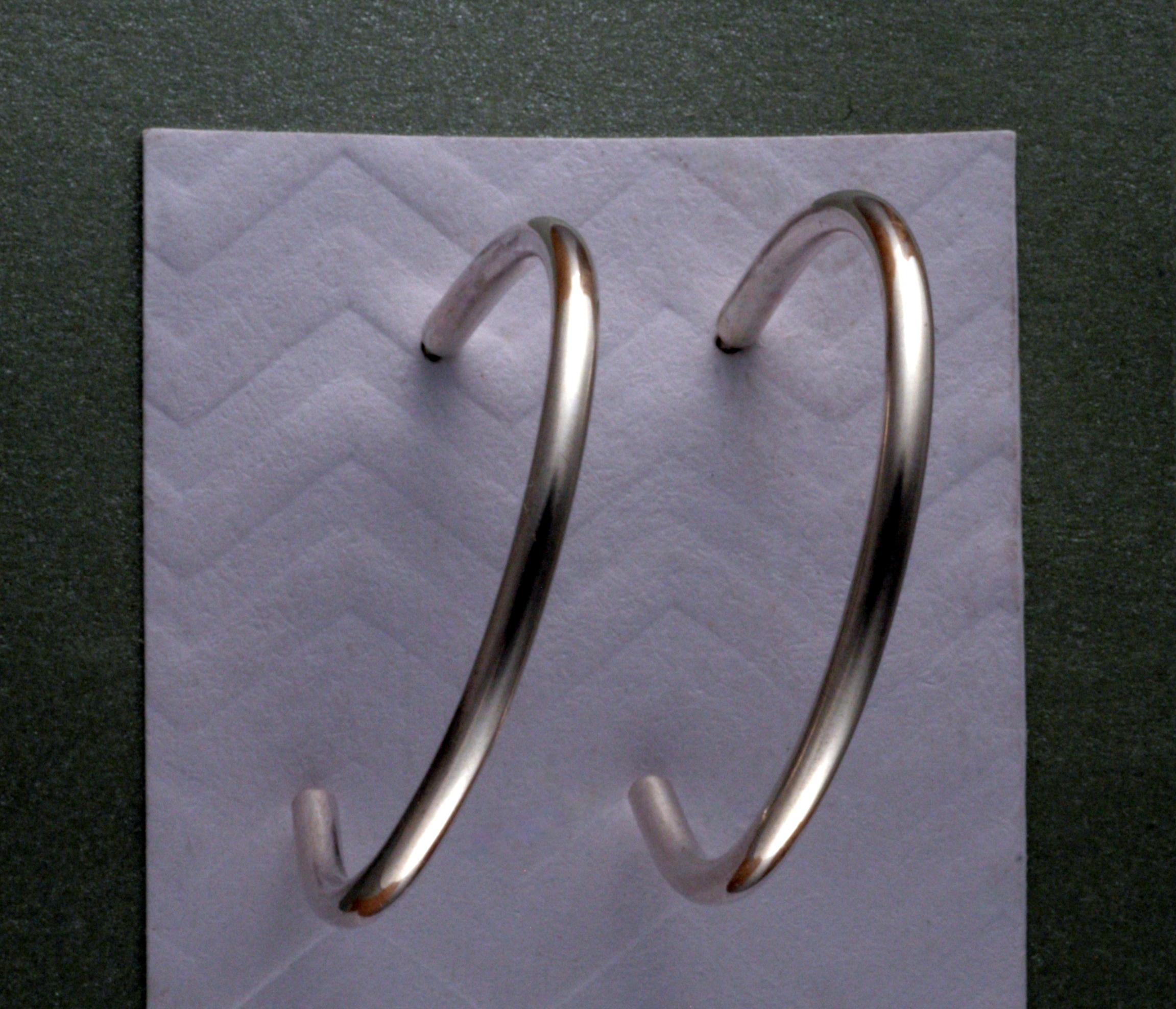 MB-E420D Earrings Round Wire Hoops, large $92 at Hunter Wolff Gallery